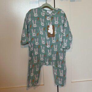 Angel Dear NWT Bunnies one-piece 6-12M